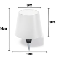 Agendepoint.it LED svjetiljka za bocu s USB-C punjenjem, bijela - 13x10,5x10,5 cm, punjivo dekorativno noćno svjetlo za boce 8