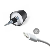 Agendepoint.it LED svjetiljka za bocu s USB-C punjenjem, bijela - 13x10,5x10,5 cm, punjivo dekorativno noćno svjetlo za boce 7