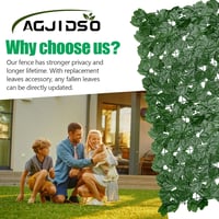 AGJIDSO Művirág Sövény Balkon Takaró 100x300cm Juharlevél Privátszféra Védelem 4