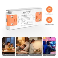 Sursă de alimentare LED AGOTD 230V/12V, 30W, fără pâlpâire - G4 MR16 GU5.3 - 1 buc. 6