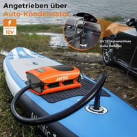 AGPTEK 22PSI elektromos SUP pumpa, felfújás-leeresztés, autó csatlakozó 9