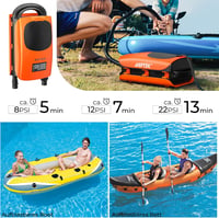 AGPTEK 22PSI elektromos SUP pumpa, felfújás-leeresztés, autó csatlakozó 3