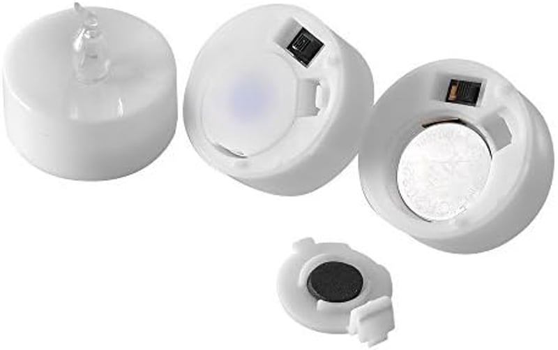AGPTEK 24 db LED gyertya időzítővel, meleg fehér lángeffekt, 6/18 órás ciklus