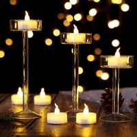 AGPTEK 24 db LED gyertya időzítővel, meleg fehér lángeffekt, 6/18 órás ciklus 4