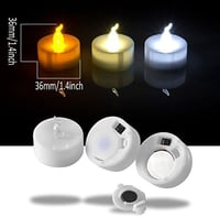AGPTEK 24 db LED gyertya időzítővel, meleg fehér lángeffekt, 6/18 órás ciklus 5