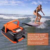 AGPTEK 6000 mAh Elektromos SUP Pumpa 16PSI Akkumulátoros Kompresszor - Gyors Felfújás/Leeresztés Matracokhoz, Sátrakhoz, Csónakokhoz 7