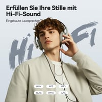 MP3 prehrávač AGPTEK 64GB s Bluetooth 5.3 – 2,4-palcový TFT displej, HiFi zvuk, FM rádio, vstavaný reproduktor, strieborný 10