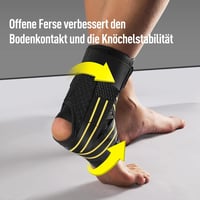 AGPTEK Állítható Bokaszélesítő Támasz Sárga M - Sportvédelem és Fájdalomcsillapítás 4