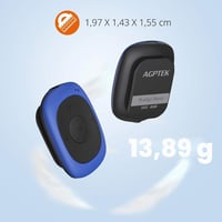 AGPTEK G02 csipeszes MP3-lejátszó FM rádióval, 8 GB - kék 2