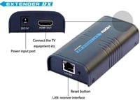HDMI extendér AGPTEK 120 m – vysielač a prijímač cez kábel RJ45 CAT5 CAT6, 1080P Full HD, TCP/IP Ethernet, pre LCD a LED displeje 3
