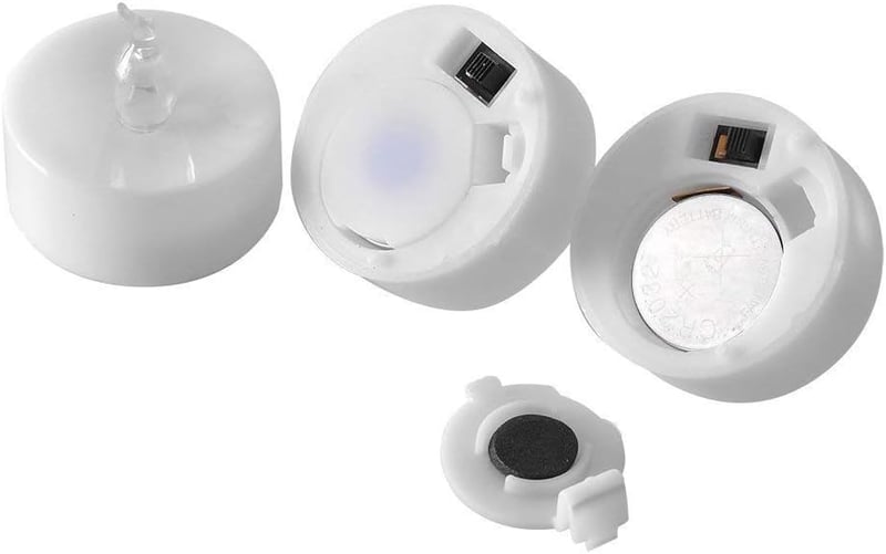 AGPTEK LED gyertyák időzítővel, 24 db elemmel működő flamingó nélküli teafények