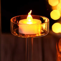 AGPTEK LED gyertyák időzítővel, 24 db elemmel működő flamingó nélküli teafények 5