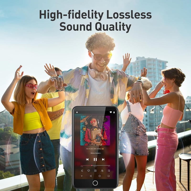 AGPTEK WLAN MP3 lejátszó Bluetooth 3,5" érintőképernyő Android 8.1 Spotify Deezer