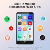 AGPTEK WLAN MP3 lejátszó Bluetooth 3,5" érintőképernyő Android 8.1 Spotify Deezer 2