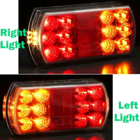 AGRISHOP 12/24V LED Hátsó Lámpa Utánfutóhoz Vízálló E-Mark Fékvilágítás 2