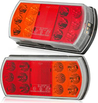 AGRISHOP 12/24V LED Hátsó Lámpa Utánfutóhoz Vízálló E-Mark Fékvilágítás 3