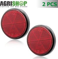 AGRISHOP 2x Piros Öntapadós Hátsó Reflektor Autóhoz Utánfutóhoz 60mm 5