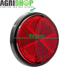 AGRISHOP 2x Piros Öntapadós Hátsó Reflektor Autóhoz Utánfutóhoz 60mm 3