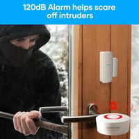 AGSHOME Vezeték Nélküli Riasztórendszer 15 Részes Szett - 120dB WiFi Biztonsági Készlet, Bővíthető, Alexa és Google Asszisztens Kompatibilis 3
