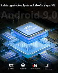 MP3 prehrávač AGXOV s Bluetooth a WiFi, založený na systéme Android, so 4,02-palcovým dotykovým displejom 4