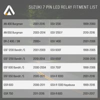 Aharon Motolumino 12V LED Relé Motorkerékpárhoz Suzuki 7-Pin Csatlakozó 5