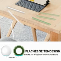 Husă din silicon AHASTYLE pentru Apple Pencil USB-C (2023) - Protecție subțire cu aderență anti-alunecare - Verde fluorescent 5