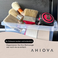 AHIOVA 6 db átlátszó tárolódoboz 26,5x19,5x12,5 cm, BPA mentes, 4 literes 6