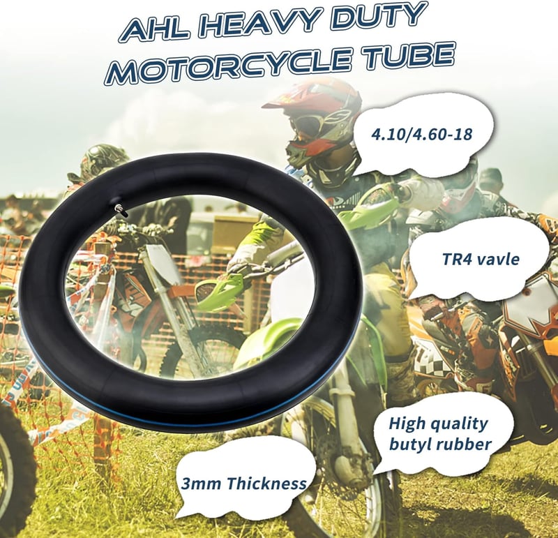 AHL Motorkerékpár 4.10/4.60-18 Belső Gumi TR4 Egyenes Szeleppel