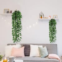 AhLmA 2db Függő Műnövény Mesterséges Borostyán Girland Dekoráció Lakásba 5