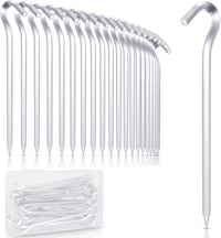 Aibeli 24 db Sátor Cövek 18 cm Alumínium Kemping Kiegészítő 1