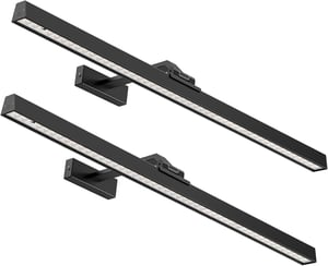 AIBOO LED set za osvjetljenje slika s daljinskim upravljačem, prigušivo - crna - 60 cm, 2 komada