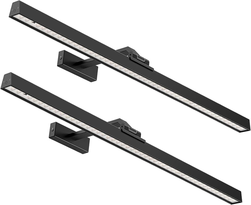AIBOO LED Képmegvilágító Szett 2db 60cm Vezeték Nélküli Távirányítóval Dimmelhető