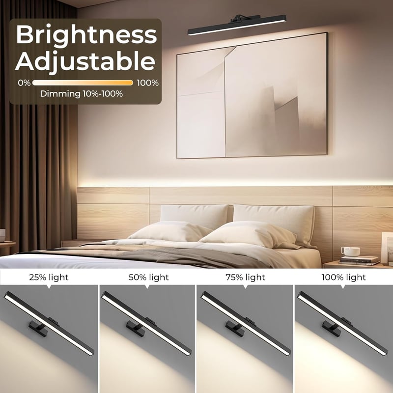 AIBOO LED Képmegvilágító Szett 2db 60cm Vezeték Nélküli Távirányítóval Dimmelhető