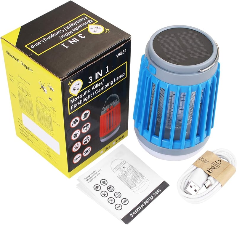 AICase 10W LED napelemes szúnyogirtó UV fénnyel vízálló IP67
