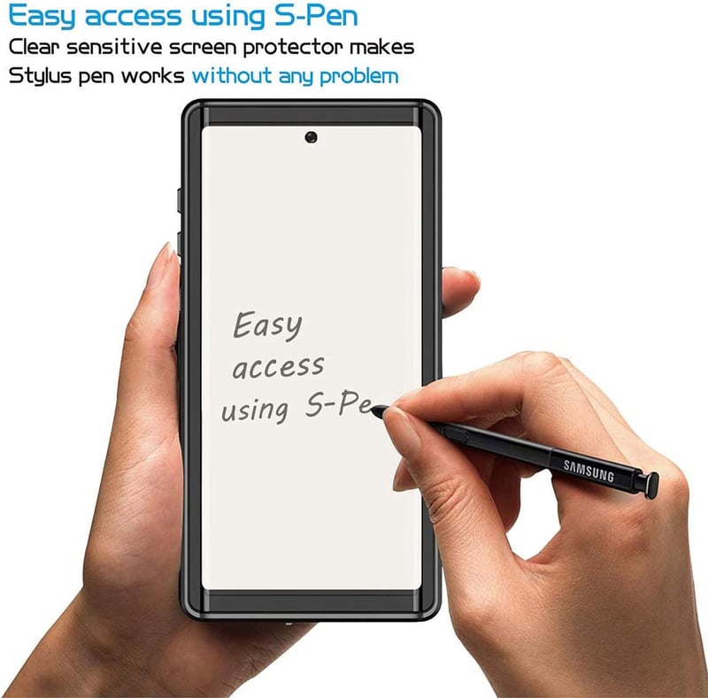 AICase Samsung Galaxy Note 10+ Plus Vízálló Tok - IP68 Tanúsított 360° Védelem Víz, Ütés, Por és Hó Ellen, Fekete