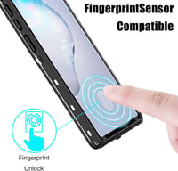 AICase Samsung Galaxy Note 10+ Plus Vízálló Tok - IP68 Tanúsított 360° Védelem Víz, Ütés, Por és Hó Ellen, Fekete 4