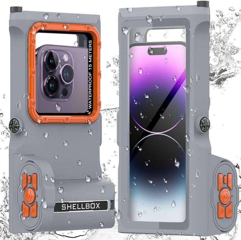 AICase Univerzális Vízálló Mobiltelefon Tok 15m Mélységig - iPhone, Samsung, LG, Google Készülékekhez - Víz Alatti Fotózáshoz