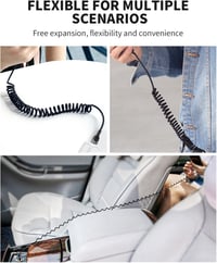AICase USB-C Lightning kábel spirál iPhone 14/13/12/11 töltéshez 7