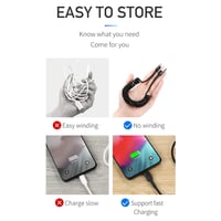 AICase USB Type-C spirál kábel, töltés és adatátvitel, Huawei Mate 9, MacBook, iPad Pro 2