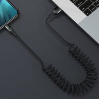 AICase USB Type-C spirál kábel, töltés és adatátvitel, Huawei Mate 9, MacBook, iPad Pro 5
