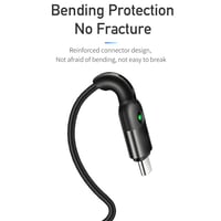 AICase USB Type-C spirál kábel, töltés és adatátvitel, Huawei Mate 9, MacBook, iPad Pro 3