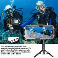 Vodotesné puzdro na telefón AICase pre iPhone 13/12/11/XR/X/8/7 – do hĺbky 30 m, na potápanie, šnorchlovanie, surfovanie a plávanie 7