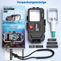 Vodotesné puzdro na telefón AICase pre iPhone 13/12/11/XR/X/8/7 – do hĺbky 30 m, na potápanie, šnorchlovanie, surfovanie a plávanie 5