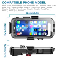 Vodotesné puzdro na telefón AICase pre iPhone 13/12/11/XR/X/8/7 – do hĺbky 30 m, na potápanie, šnorchlovanie, surfovanie a plávanie 4