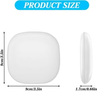 Aicharynic LED Kompakt Tükör 1X/10X Nagyítással - Fehér Kozmetikai Smink Tükör Szabályozható Fénnyel, USB Tölthető, Összecsukható Utazó Tükö 2