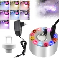Aicharynic Ultrahangos Párásító 12 LED Fénnyel Szökőkút Tóhoz Kerti Dekorációhoz 1