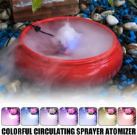 Aicharynic Ultrahangos Párásító 12 LED Fénnyel Szökőkút Tóhoz Kerti Dekorációhoz 2