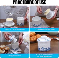 Aicharynic vintage porcelán vajtartó fedéllel 5