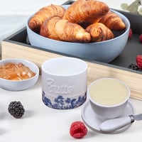 Aicharynic vintage porcelán vajtartó fedéllel 6