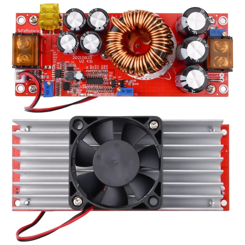 Aideepen 1800W 40A DC-DC Feszültségnövelő Konverter - 12-60V-ról 12-90V-ra, Állandó Teljesítményű Tápmodul Elektronikai Projektekhez